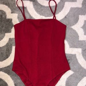 Dark Red Bodysuit